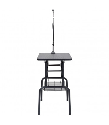 Adjustable Dog Grooming Table with 1 Loop and Basket