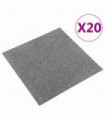 Carpet Floor Tiles 20 pcs 5 m² 50x50 cm Grey