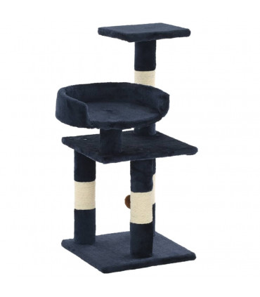 Cat Tree with Sisal Scratching Posts 65 cm Blue