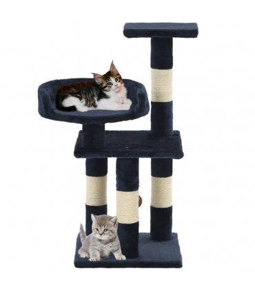 Cat Tree with Sisal Scratching Posts 65 cm Blue