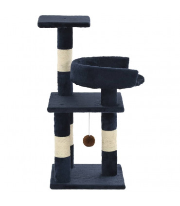 Cat Tree with Sisal Scratching Posts 65 cm Blue