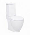 Ceramic Toilet Back Water Flow White