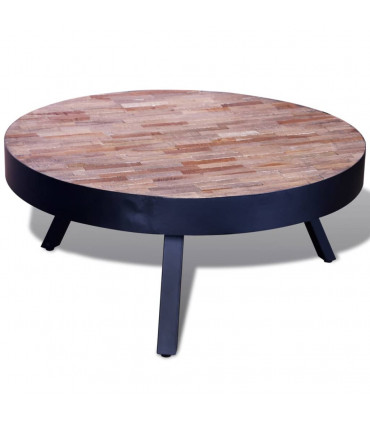 Coffee Table Round Reclaimed Teak Wood