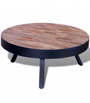 Coffee Table Round Reclaimed Teak Wood