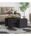 Coffee Tables 4 pcs Grey 33x33x33 cm Chipboard