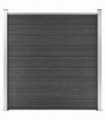Fence Panel WPC 180x186 cm Black