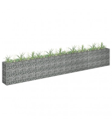Gabion Raised Bed Galvanised Steel 360x30x60 cm
