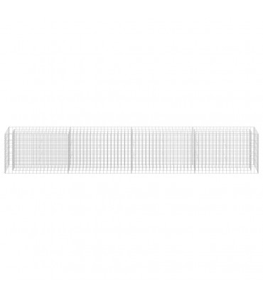 Gabion Raised Bed Galvanised Steel 360x30x60 cm