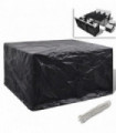 Garden Furniture Cover 6 Person Poly Rattan Set 8 Eyelets 172 x 113cm