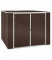 Garden Shed Brown 195x198x159 cm Galvanised Steel