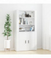 vidaXL Highboard White Engineered Wood