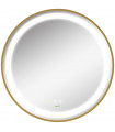 LED Bathroom Mirror Wall Mounted Round Vanity Mirror w/ Lights, Time Display