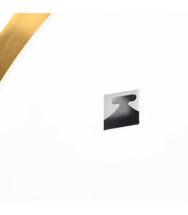 LED Bathroom Mirror Wall Mounted Round Vanity Mirror w/ Lights, Time Display