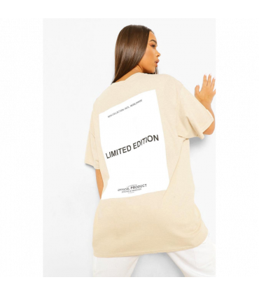 Ladies Oversized Limited Edition Short Sleeves T Shirt Top