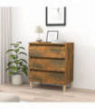 Sideboard Smoked Oak 60x35x69 cm Engineered Wood