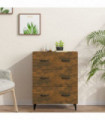 Sideboard Smoked Oak 69.5x34x90 cm Engineered Wood