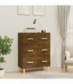 Sideboard Smoked Oak 70x34x90 cm Engineered Wood
