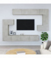 Wall-mounted TV Cabinet Concrete Grey Engineered Wood