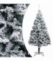 vidaXL Artificial Christmas Tree with Flocked Snow Green 300 cm PVC