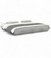 vidaXL Bed Frame with LED Lights Concrete Grey 180x200 cm Super King Engineered Wood