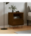 vidaXL Bedside Cabinet Brown Oak 40x35x50 cm Engineered Wood