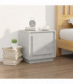 vidaXL Bedside Cabinet Concrete Grey 44x35x45 cm Engineered Wood