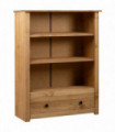 vidaXL Bookcase 80x35x110 cm Solid Pine Wood Panama Range