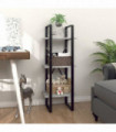 3-Tier Book Cabinet Concrete Grey 40x30x105 cm Engineered Wood