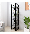 4-Tier Book Cabinet Grey Sonoma 40x30x140 cm Engineered Wood