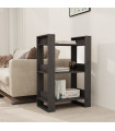 Book Cabinet/Room Divider Grey 60x35x91 cm Solid Wood Pine