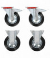 Casters 4 pcs 160 mm
