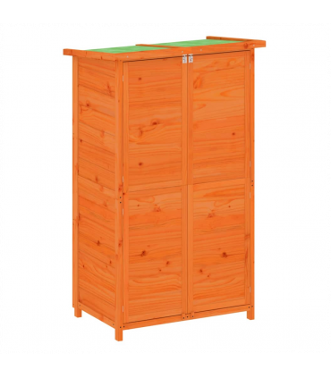 vidaXL Garden Tool Shed Brown 83x57x140 cm Solid Wood Pine