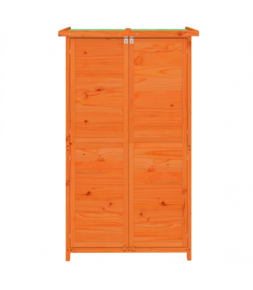 vidaXL Garden Tool Shed Brown 83x57x140 cm Solid Wood Pine