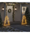 vidaXL Christmas Light Decoration with Spikes Tree 115 LEDs 90 cm