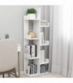 Book Cabinet White 48x25.5x140 cm Engineered Wood