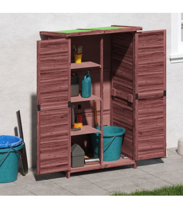 vidaXL Garden Tool Shed Mocha 83x57x140 cm Solid Wood Pine