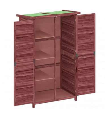 vidaXL Garden Tool Shed Mocha 83x57x140 cm Solid Wood Pine