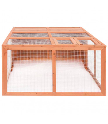 Garden Animal Cage 150x100x50 cm Solid Firwood