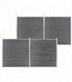 Garden Fence WPC 699x186 cm Grey