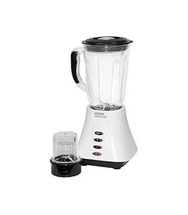 Kitchen Perfected Table Blender with Mill, 1.5 Litre, 400 W, Ivory White E5012WI