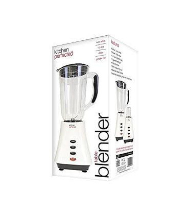 Kitchen Perfected Table Blender with Mill, 1.5 Litre, 400 W, Ivory White E5012WI