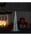 Acrylic Decorative LED Light Cone Multicolour 90 cm