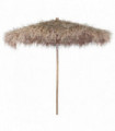 Bamboo Parasol with Banana Leaf Roof 210 cm