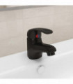 Basin Mixer Tap Black 13x10 cm