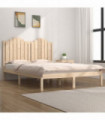 Bed Frame Solid Wood Pine 140x190 cm