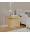 Bedside Cabinet Sonoma Oak 45x35x52 cm Engineered Wood