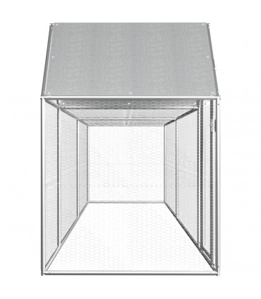 Chicken Coop 5x1x1.5 m Galvanised Steel