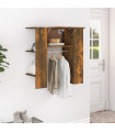 Hallway Cabinet Smoked Oak 97.5x37x99 cm Engineered Wood