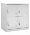 Locker Cabinet Light Grey 90x45x92.5 cm Steel