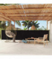 Patio Retractable Side Awning 117x600 cm Black